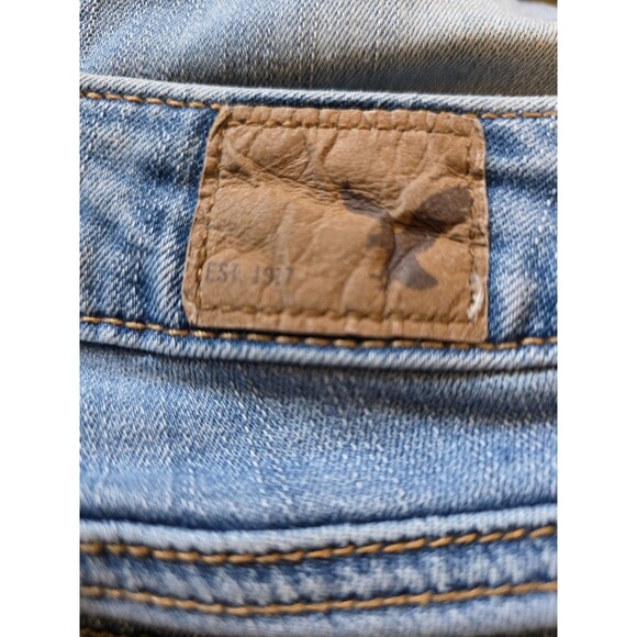Women's American Eagle Skinny Jeans Super Stretch Size 00 Light wash - Picture 3 of 5